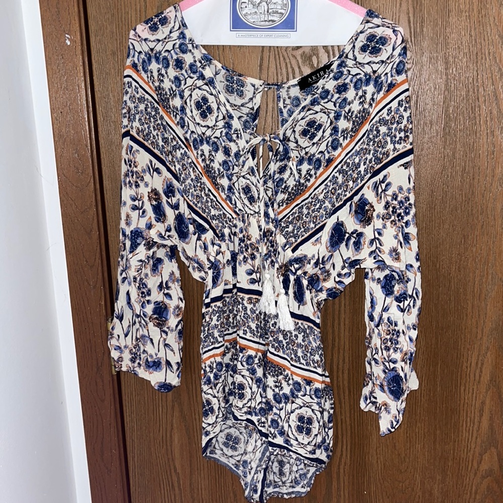 White & Blue // Akira Romper